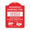 Signmission Reserved Parking for Teacher of the Month Unauthorized Vehicles Towed Away, A-DES-RW-1824-23073 A-DES-RW-1824-23073 - alternate 1